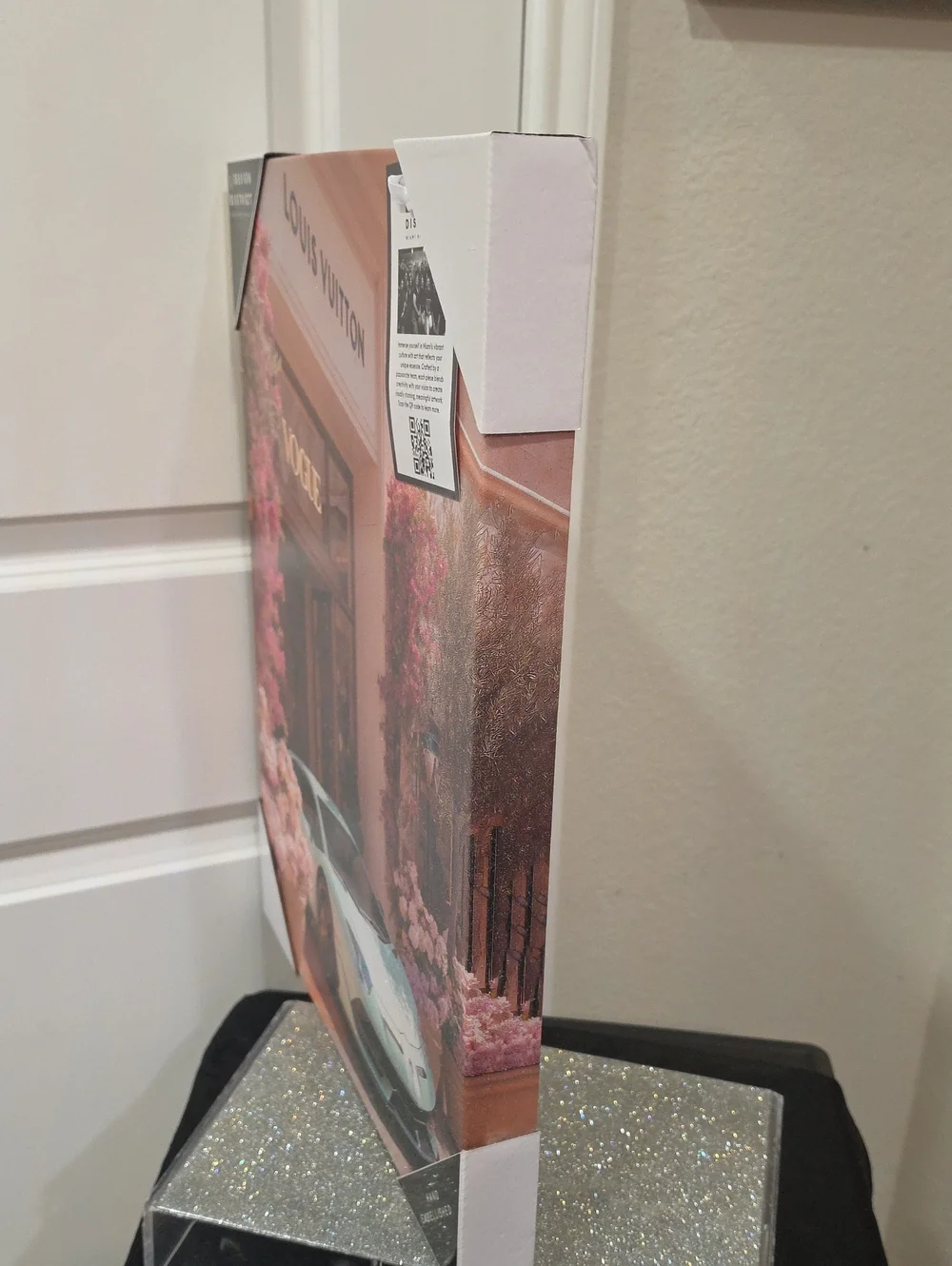 Design District Hand-Embellished Louis Vuitton Vogue Canvas Wall Decor